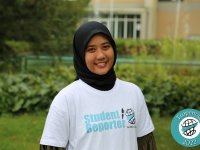 Lydia Mawar Ningsih as a student reporter