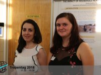 Scientific poster presentation - Kindah Ibrahim (left) a Tereza Pilařová (right)