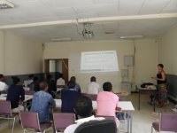 The course of Molecular genetics during class in laboratory at College of Agriculture, Hawassa University, Ethiopia.