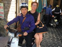 dr. Phung Le Dinh and dr. Jana Mazancova on the way to HUAF