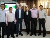 Meeting with representatives of Green Feed (GF) – from left Mr. Hung (GF), Mr. Loc (GF), Mr. Vich (Enviros), dr. Mazancova (FTA CZU), Mr. Pavlik (Enviros), Mr. Hiep (GF)