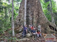 By the big tree (from the left: Jan Greguš, Aleš Buček, David Sillam-Dusses, Seraphin Bihina, Thomas Bourguignon, Matourin , Raphael Onana, Ed Vargo, Jan Šobotník