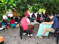 Jan Staš, conducting training on aquaculture for farmers in western province of Zambia