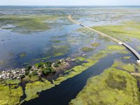 Pohled na Barotse Floodplain z ptačí perspektivy (foto: Miloslav Petrtýl)