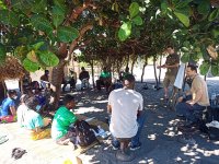 Školení místních farmářů v projektové lokalitě Mongu, Kaande  (foto: Radim Kotrba)