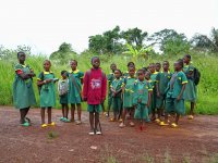 Local children on the way to the school