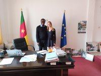 Meeting with Dr. Zac Tchoundjeu, the director of HIES